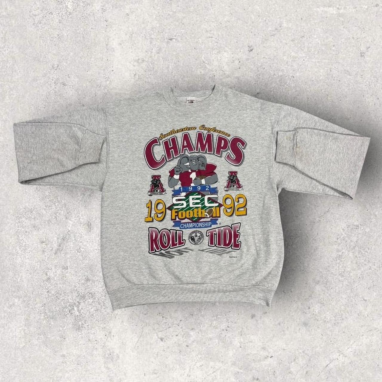 Vintage 90s USA University of Alabama crimson tide American Football SEC champions sweatshirt