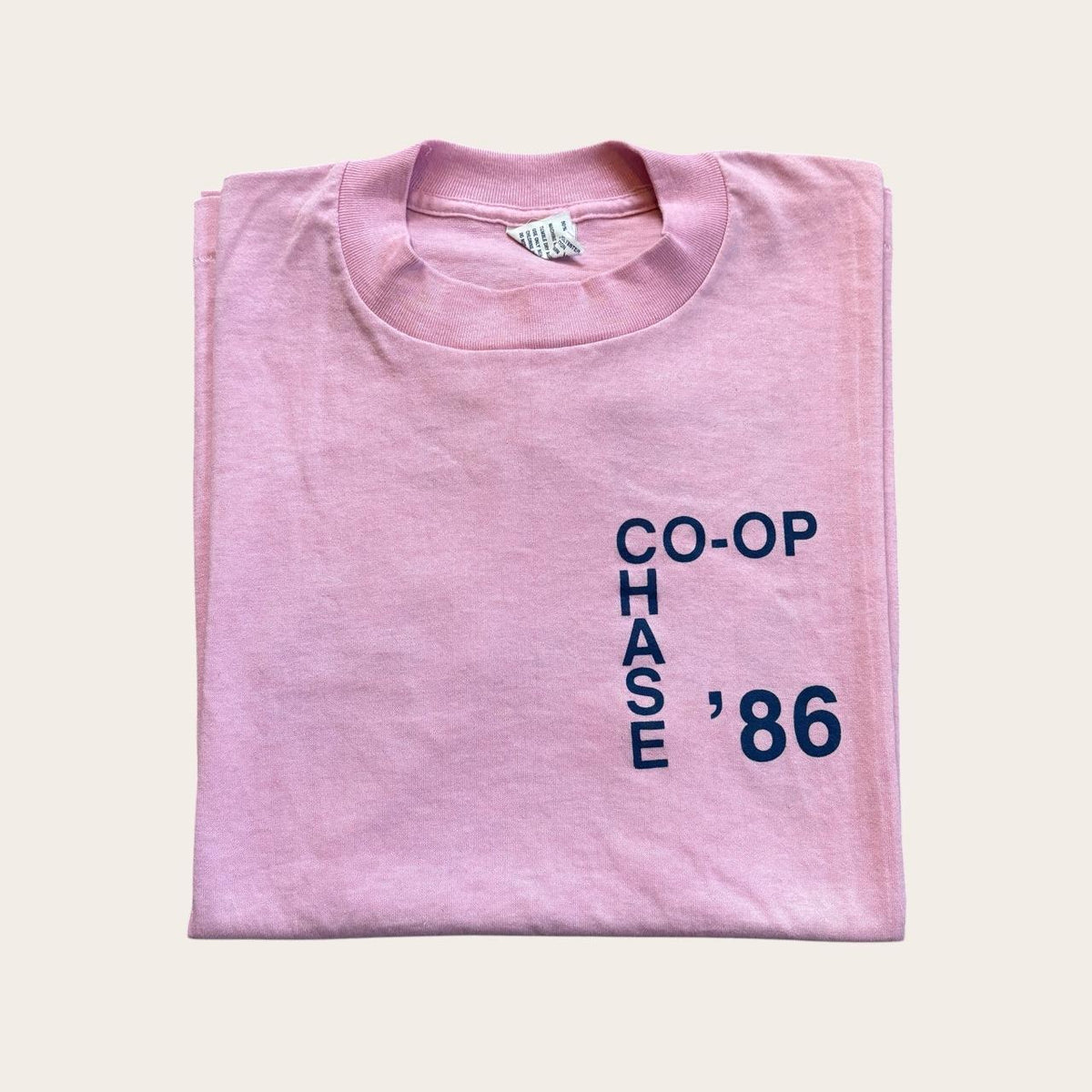 Vintage 80s USA Co-Op Chase Michigan road race running t-shirt