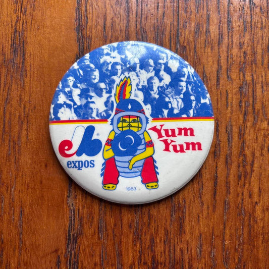 Vintage 80s Montreal Expos Canada MLB baseball pin badge