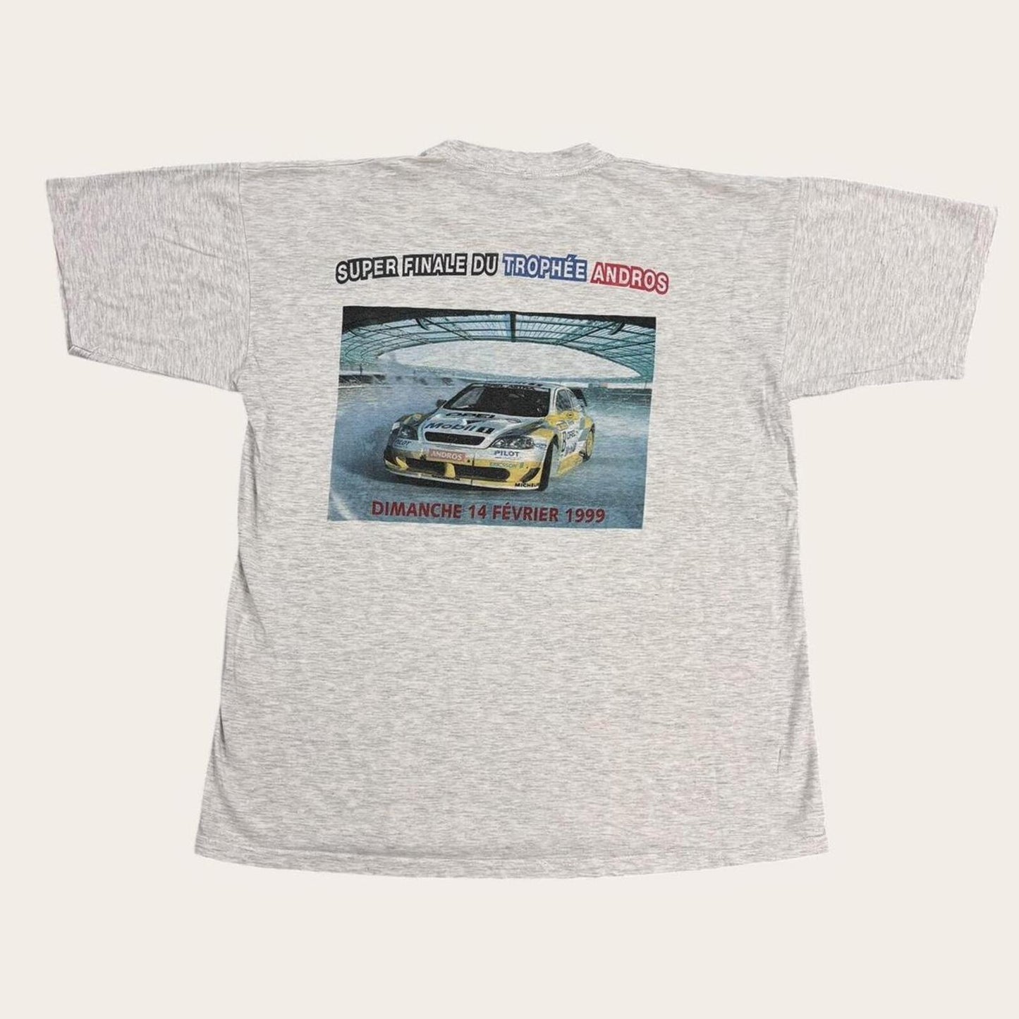 Vintage 90s Stade de France Andros Trophy National ice racing motorsport t-shirt