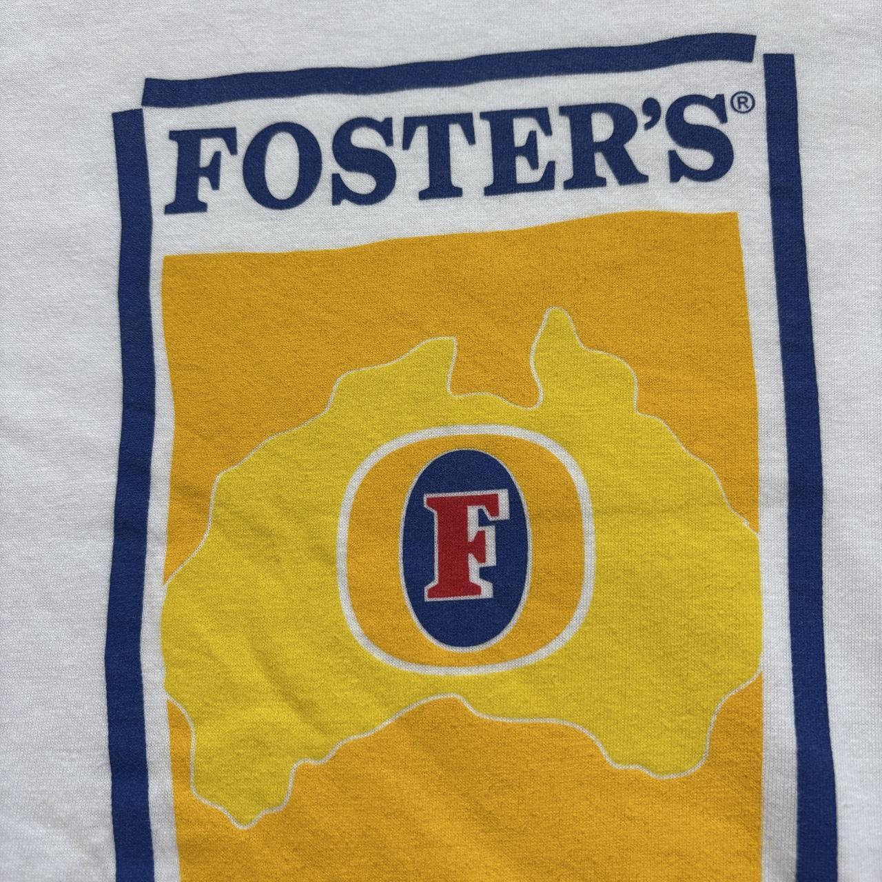 Vintage 90s Fosters lager Australia the amber nectar beer t-shirt