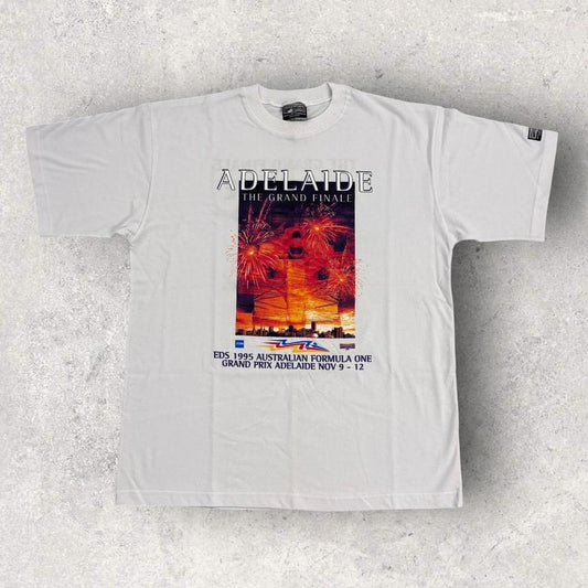 Vintage 90s Formula One Adelaide Grand Prix motorsport Australia graphic t-shirt
