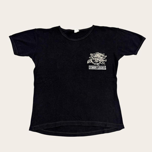Vintage 70s Thin Lizzy British Tour rock music band t-shirt