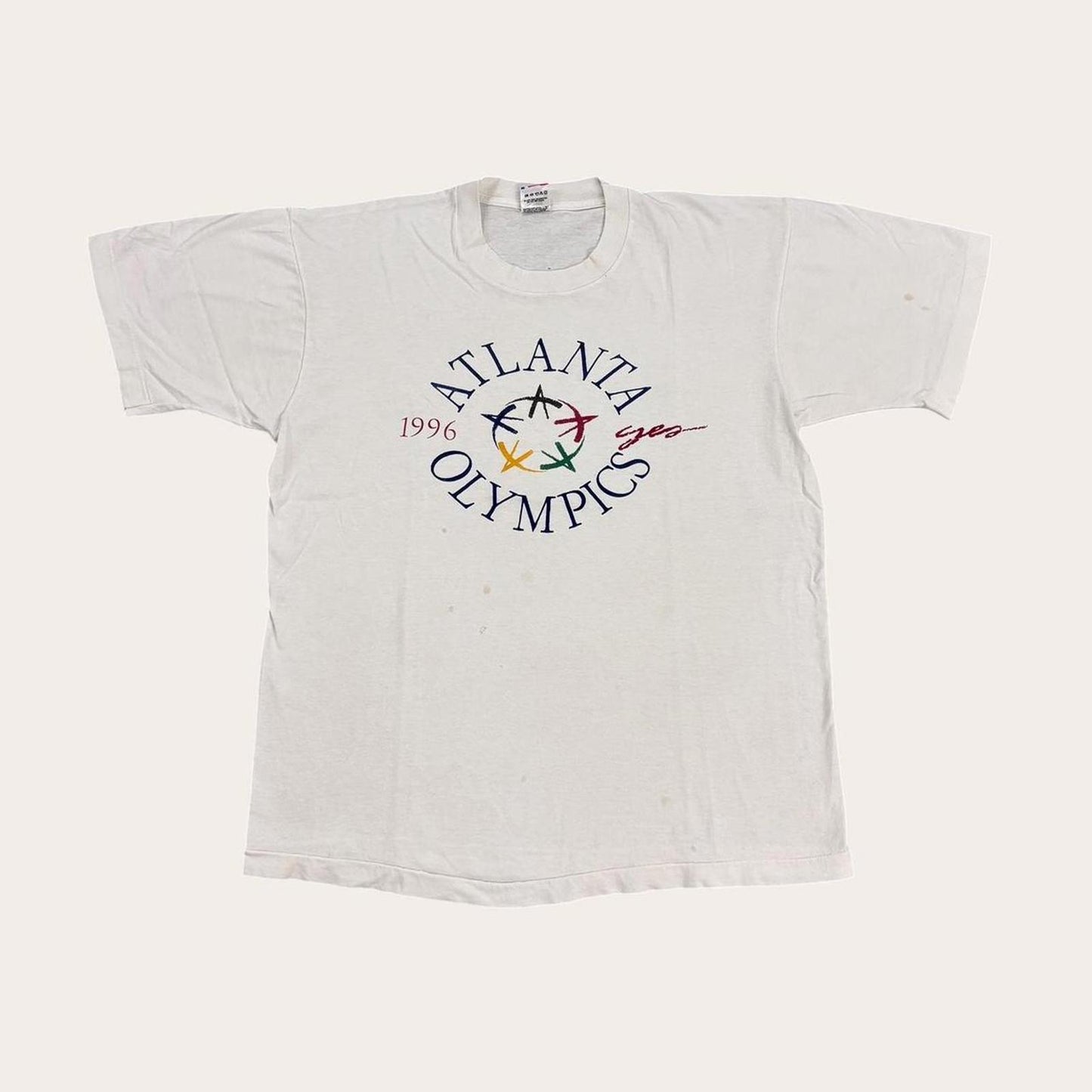 Vintage 90s USA Atlanta Olympics summer games athletics graphic t-shirt