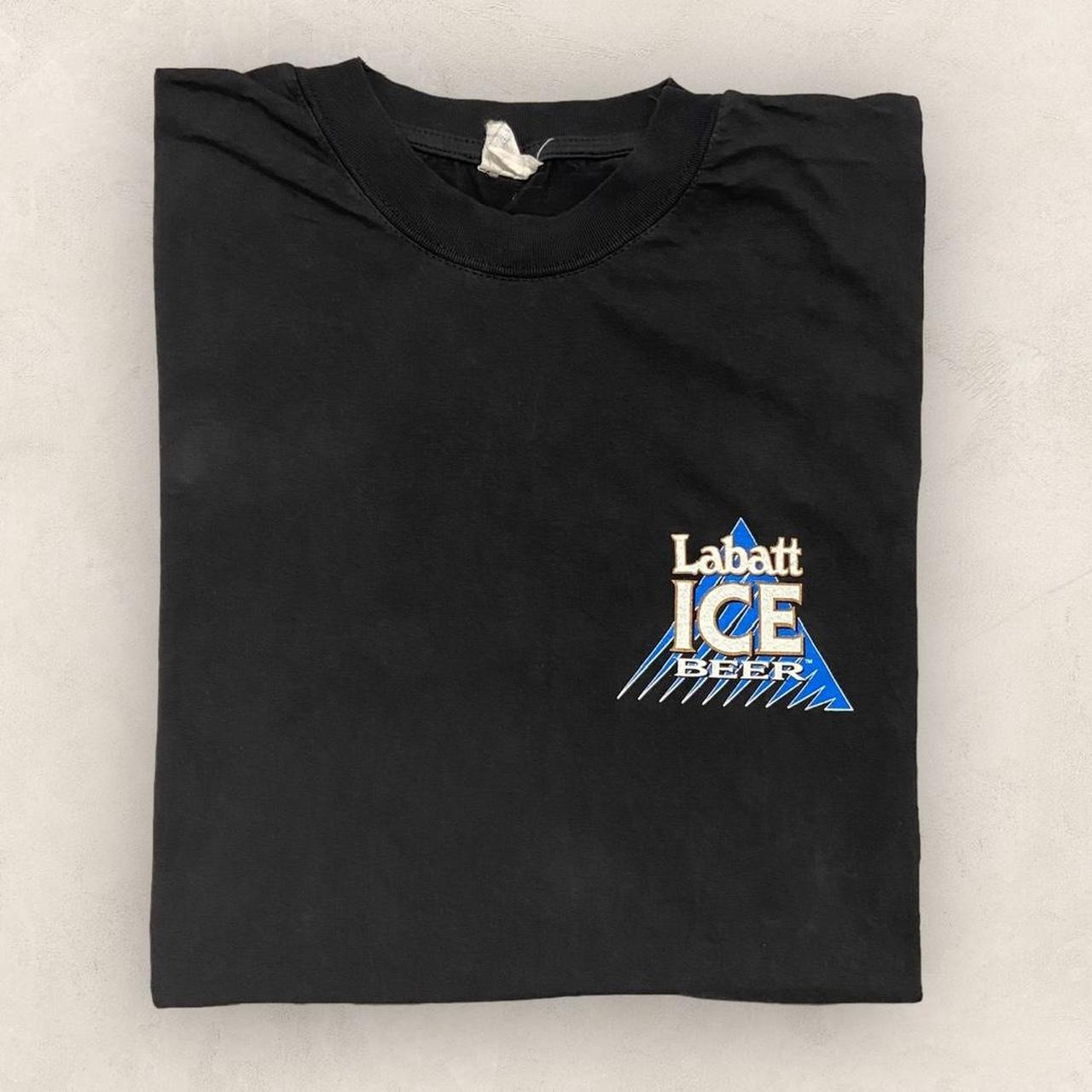 Vintage 90s Labatt Ice beer alcohol Canada promotional graphic t-shirt