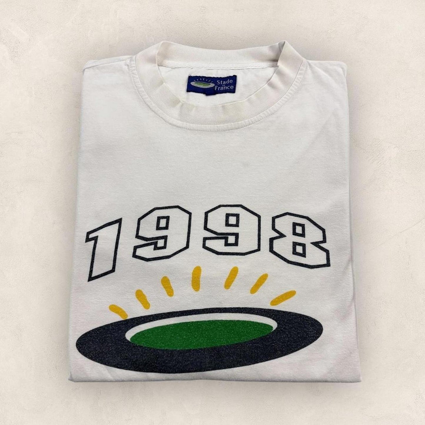 Vintage 90s Stade de France Paris rugby football stadium World Cup Final t-shirt