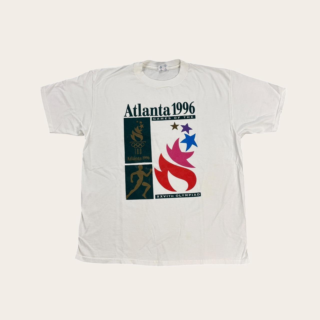 Vintage 90s USA Atlanta Olympics summer games athletics graphic t-shirt