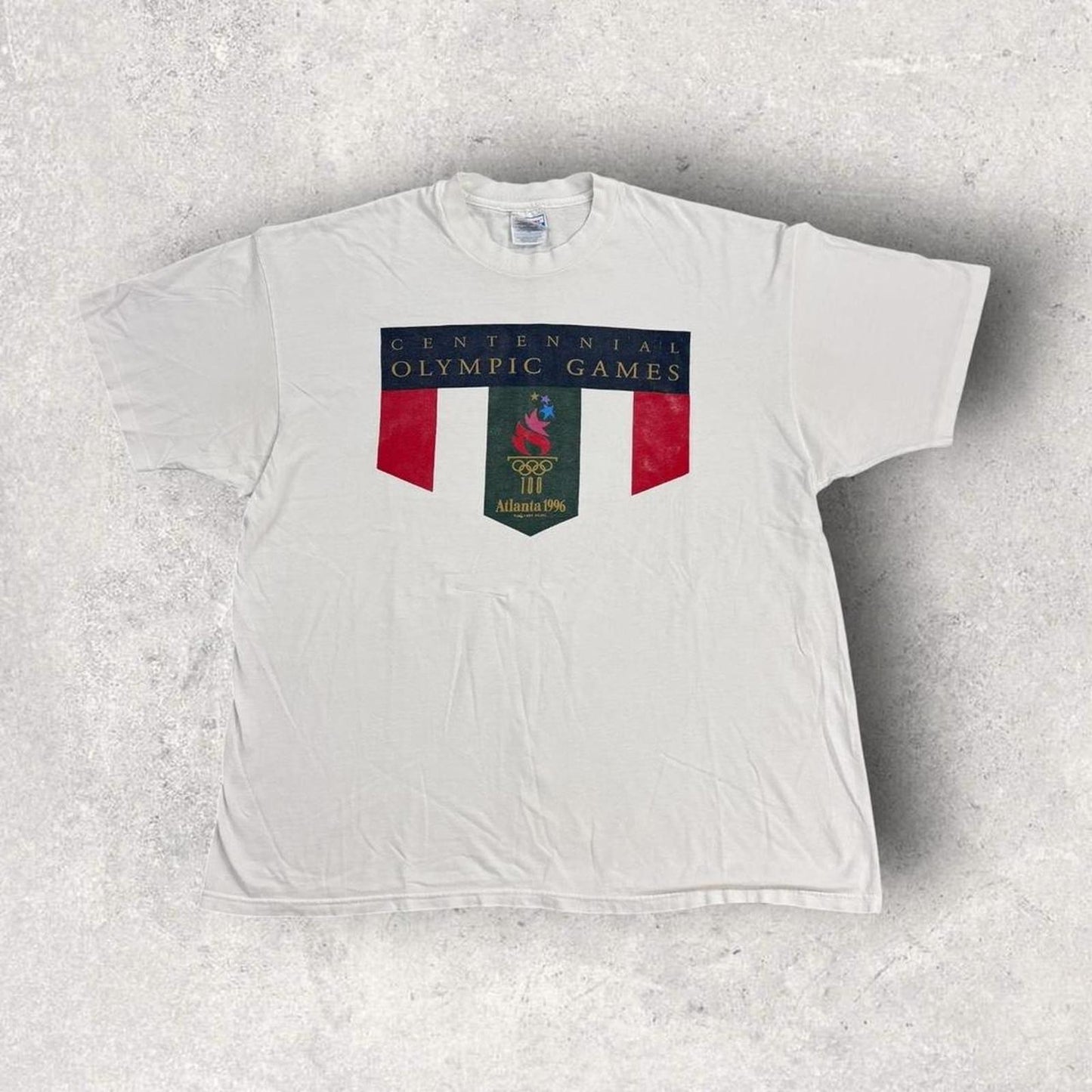 Vintage 90s USA Atlanta Olympics summer games athletics graphic t-shirt