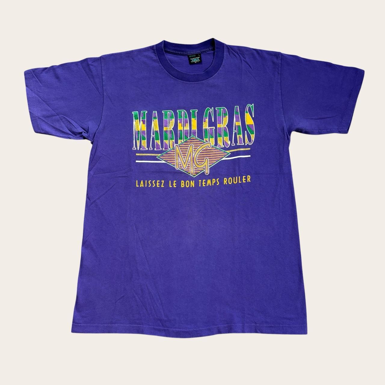 Vintage 90s USA Mardi Gras New Orleans Louisiana souvenir t-shirt