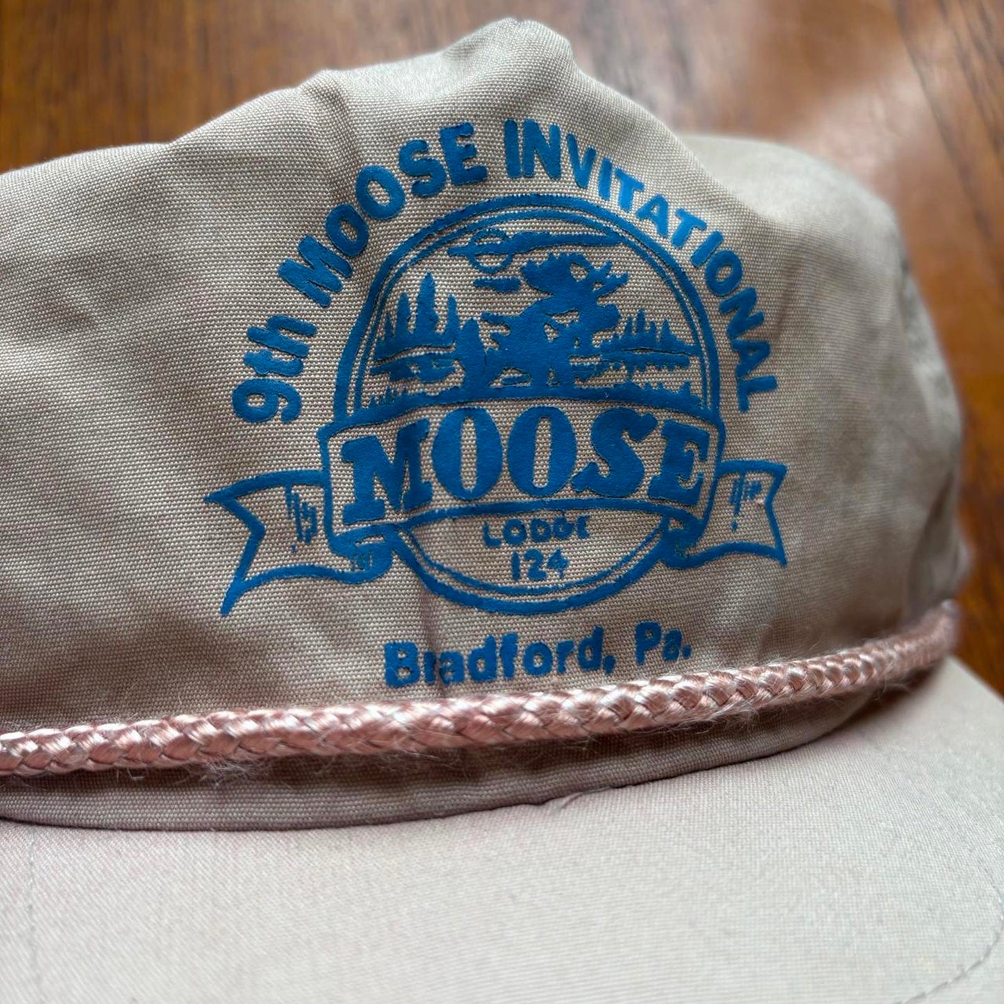 Vintage 90s USA Moose Invitational Pennsylvania fraternity graphic cap
