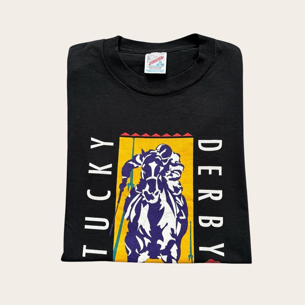 Vintage 90s USA Kentucky Derby festival horse racing t-shirt