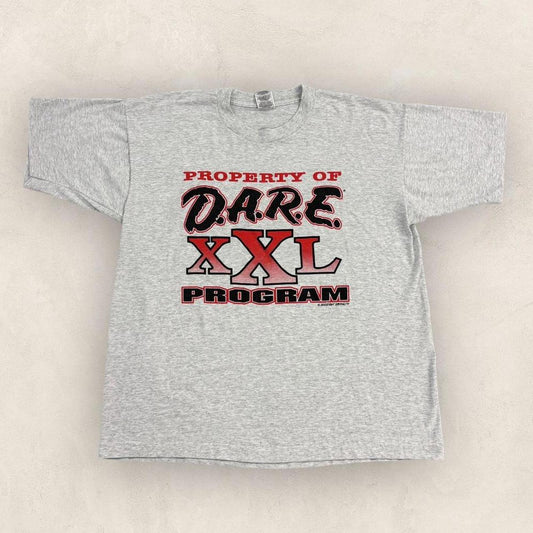 Vintage 90s usa DARE XXL Program drug resistance and education graphic t-shirt