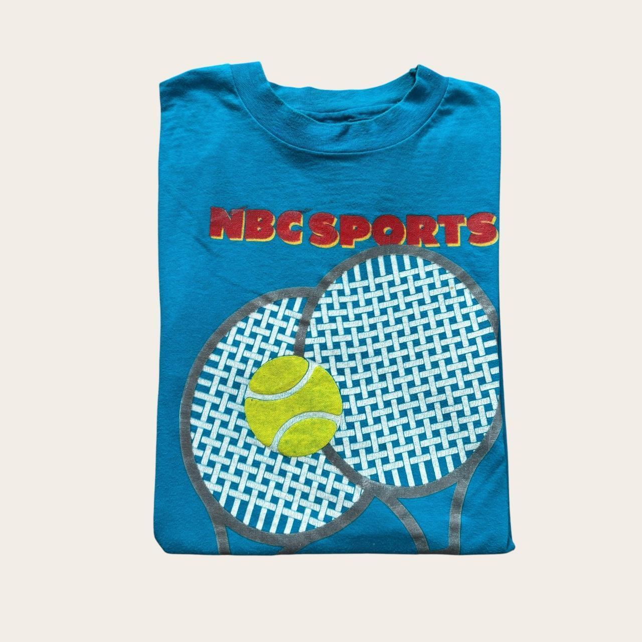 Vintage 80s USA NBC Sports tennis tour ‘87 French Open Wimbledon t-shirt