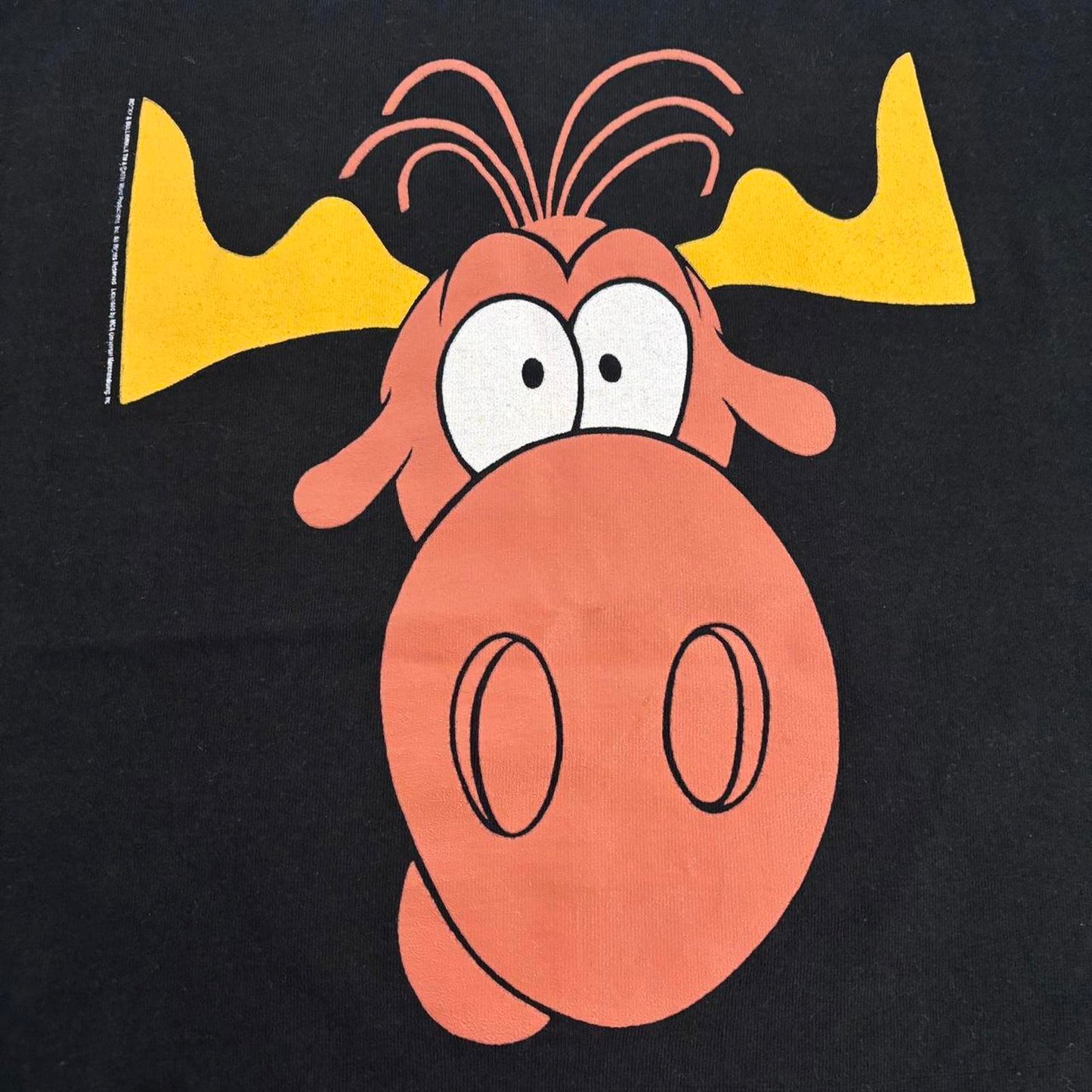 Vintage 90s USA Taco Bell Rocky & Bullwinkle comic promotional t-shirt