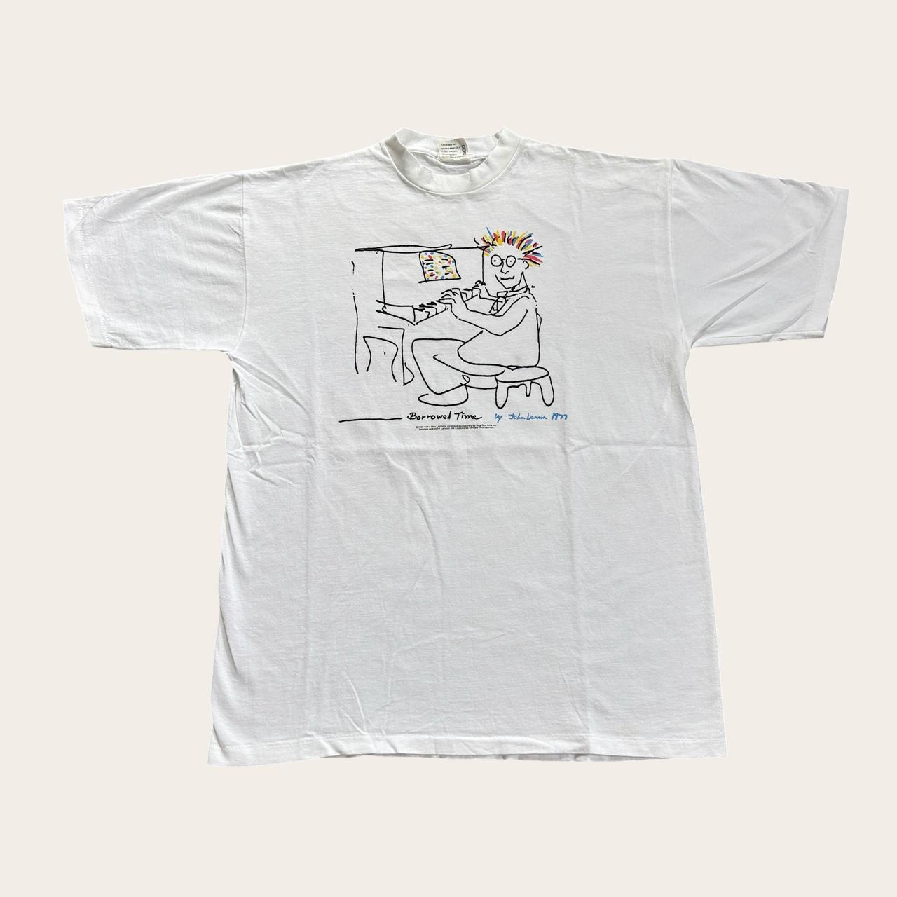 Vintage 90s John Lennon artwork The Beatles t-shirt