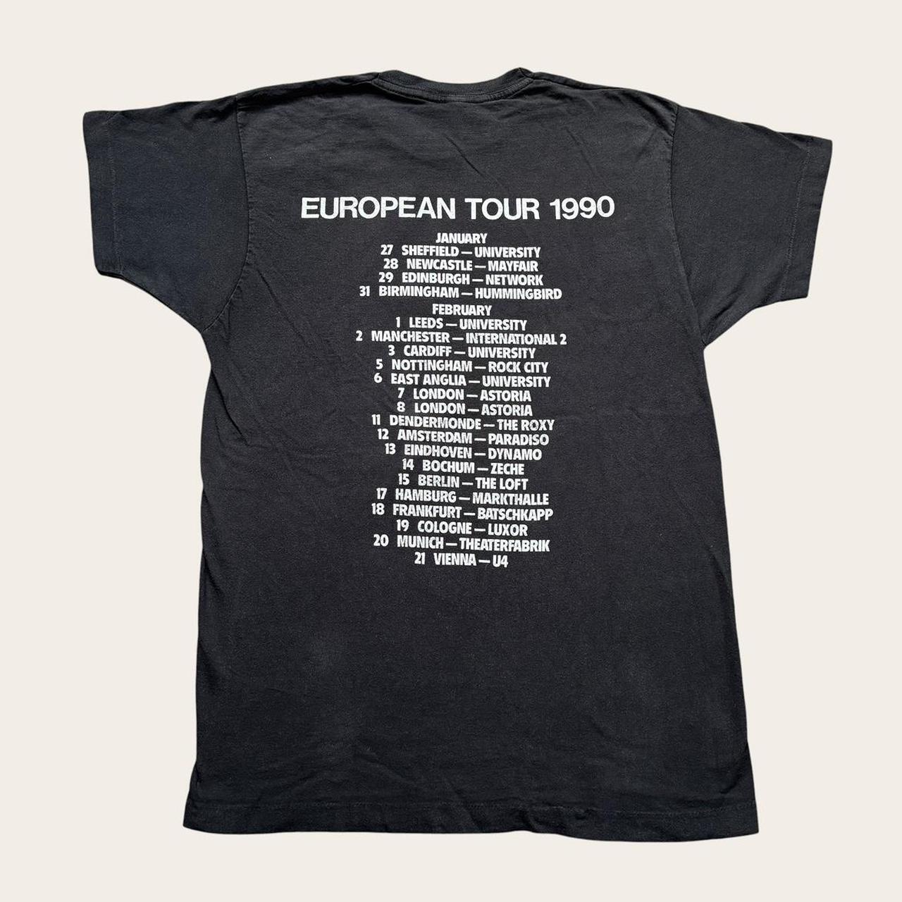 Vintage 80s USA Faith No More European Tour rock metal band t-shirt