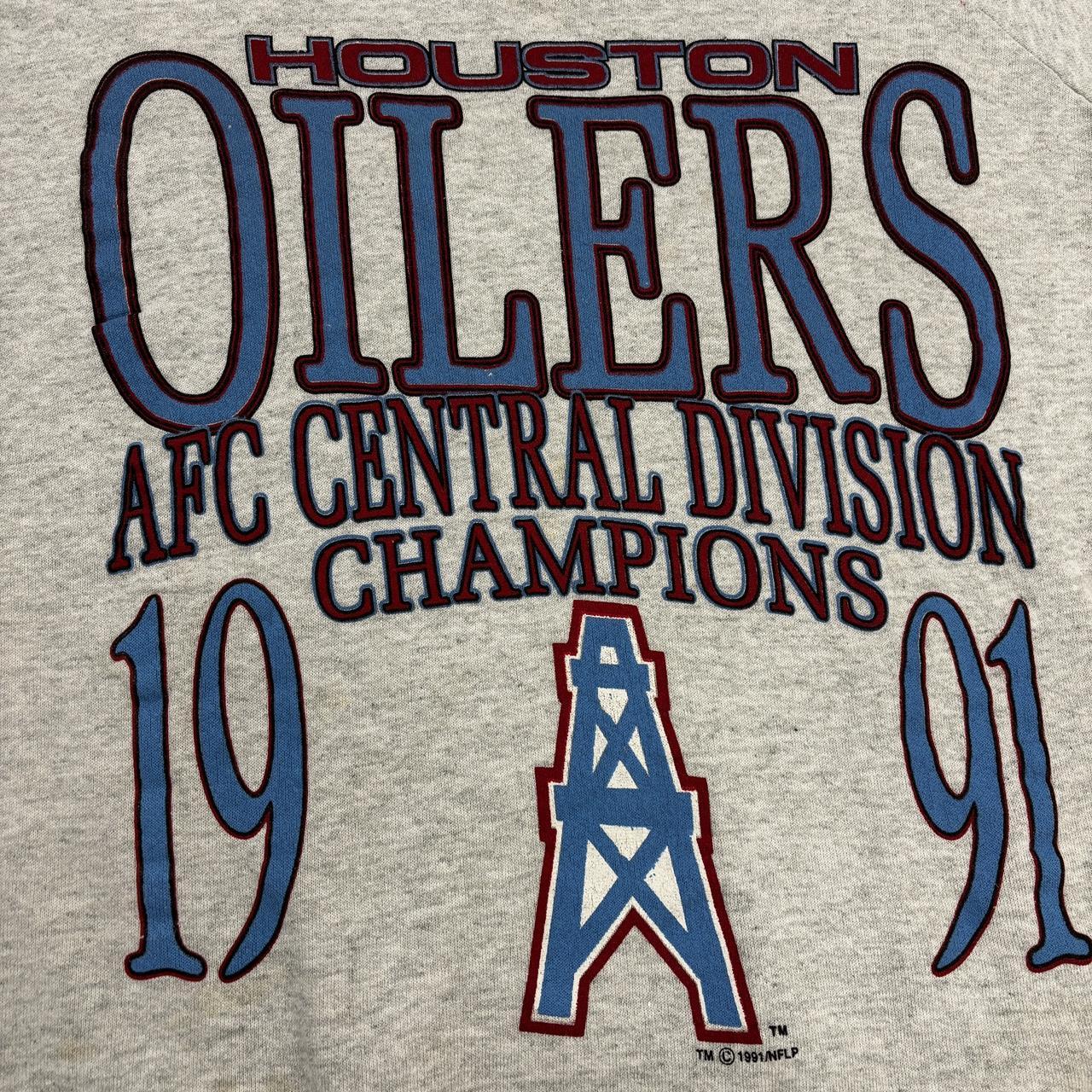 Vintage 90s USA Houston Oilers NFL American Football AFC champions graphic sweatshirt