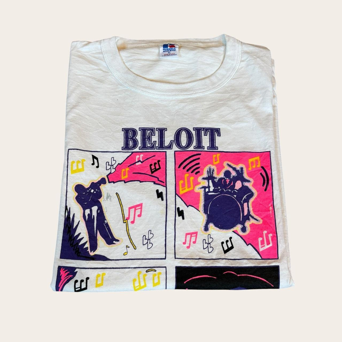 Vintage 90s USA Beloit Riverfest Wisconsin jazz festival t-shirt