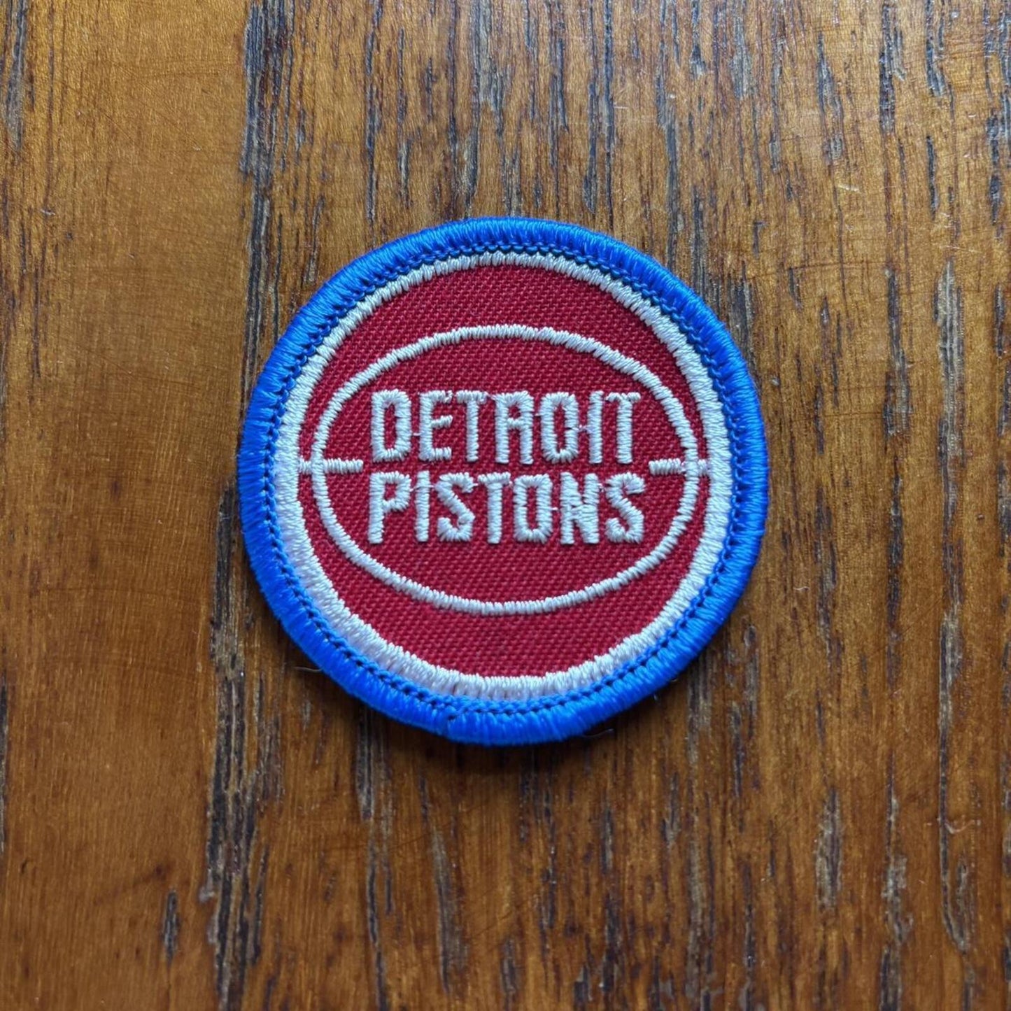 Vintage 80s USA Detroit Pistons NBA basketball embroidered patch