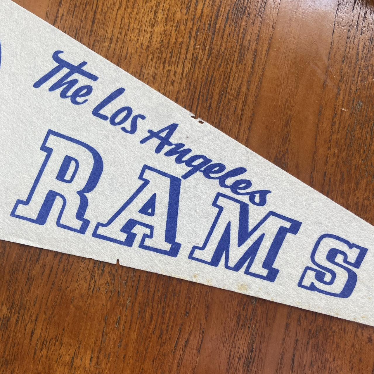 Vintage 1960s USA Los Angeles Rams NFL American Football felt pennant