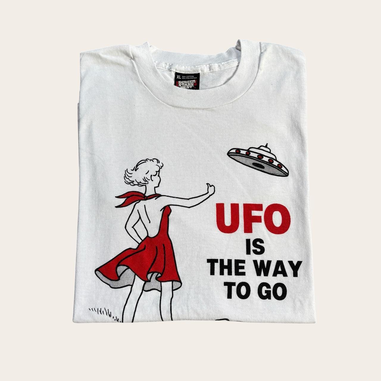Vintage 90s USA aliens UFO international conference Arizona souvenir t-shirt