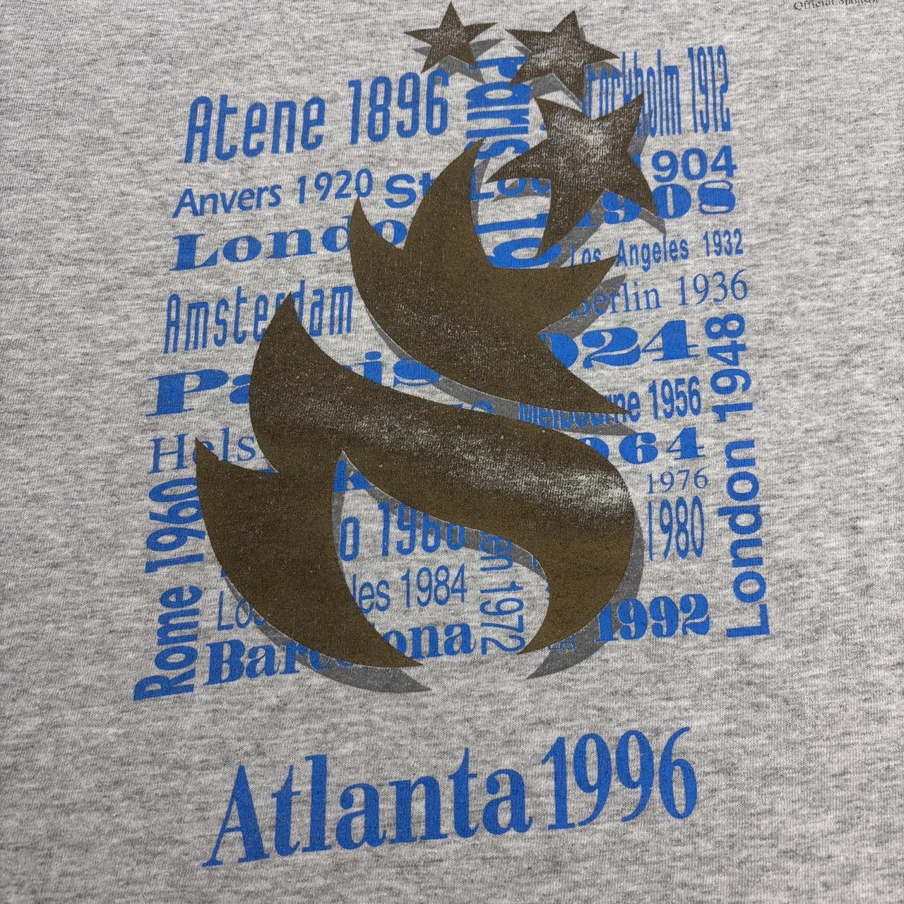 Vintage 90s USA Atlanta Olympics summer games athletics graphic t-shirt