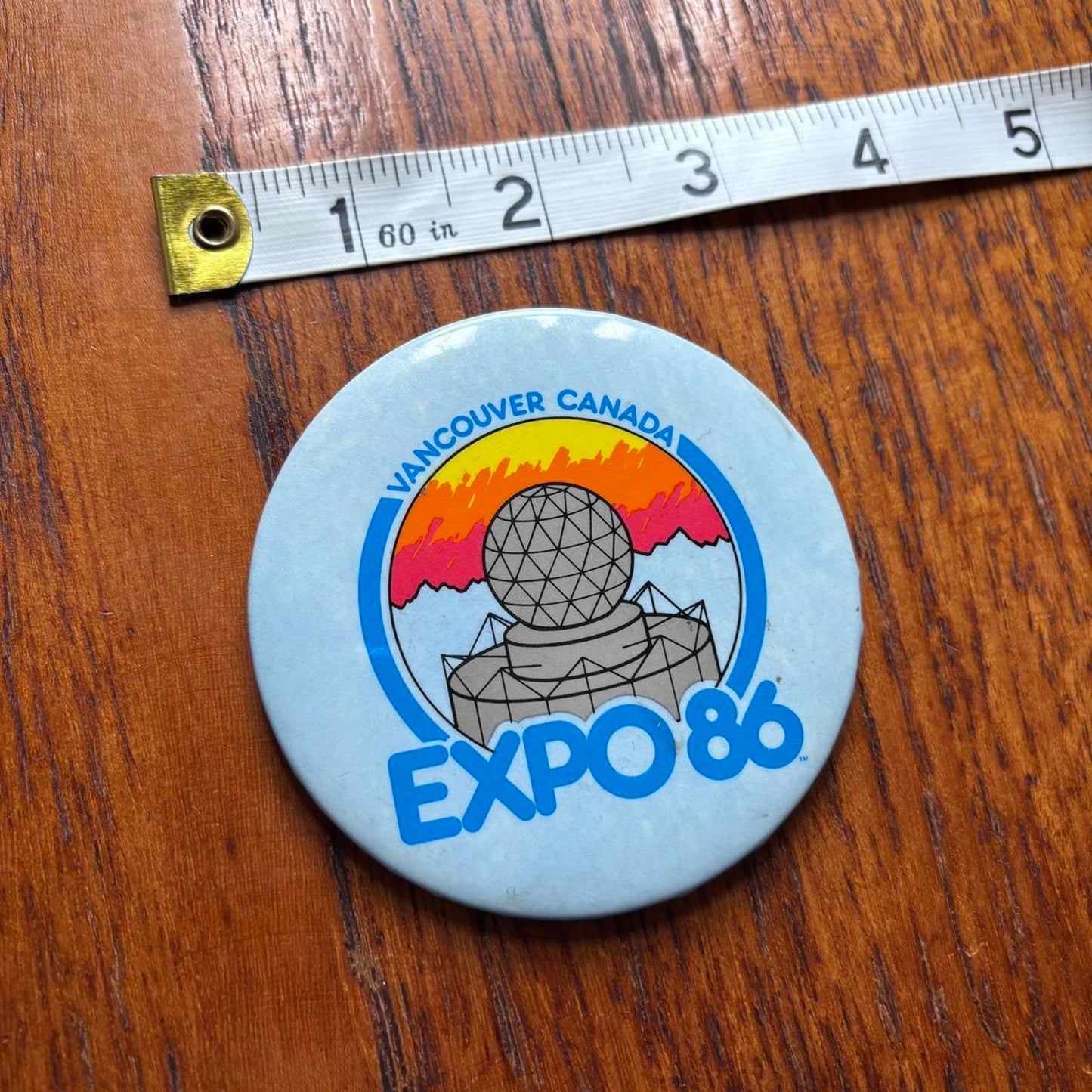 Vintage 80s USA Vancouver Expo 86 Canada World Fair pin badge