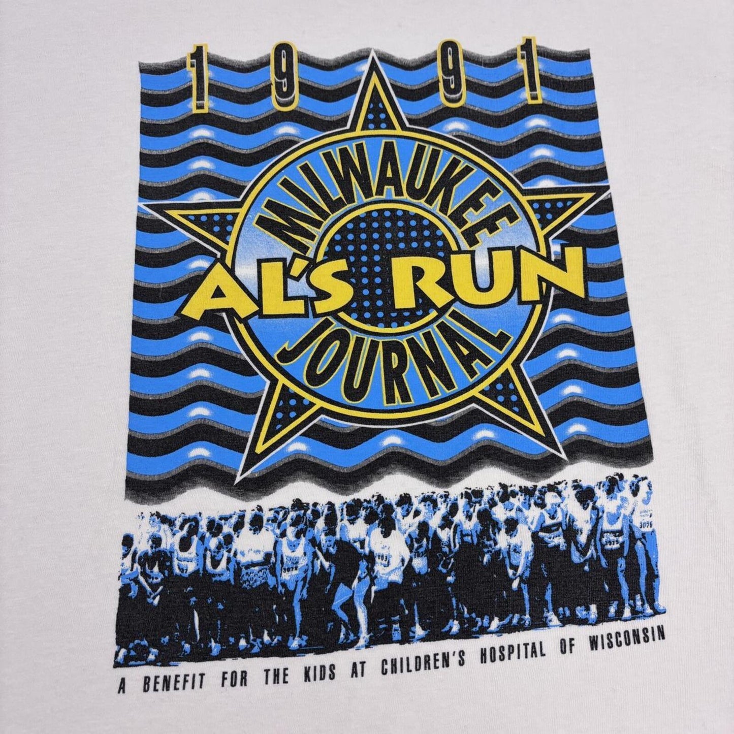 Vintage 90s USA Al’s Run Milwaukee journal charity race t-shirt