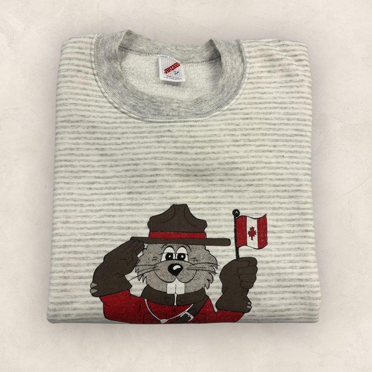 Vintage 90s Vancouver BC Canada beaver Mounties uniform graphic sweatshirt