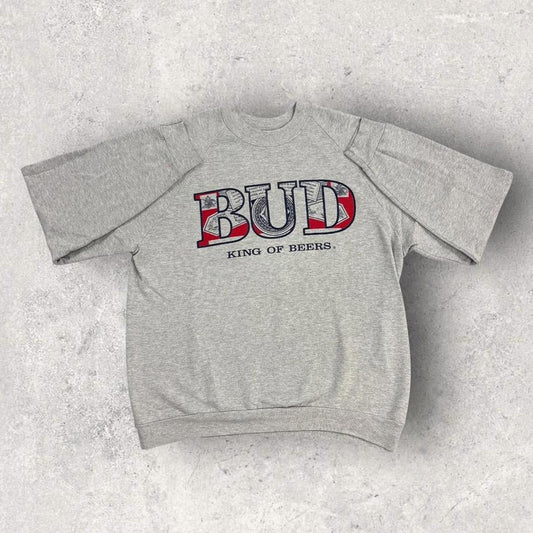 Vintage 90s USA Budweiser king of beers alcohol promotional sweatshirt