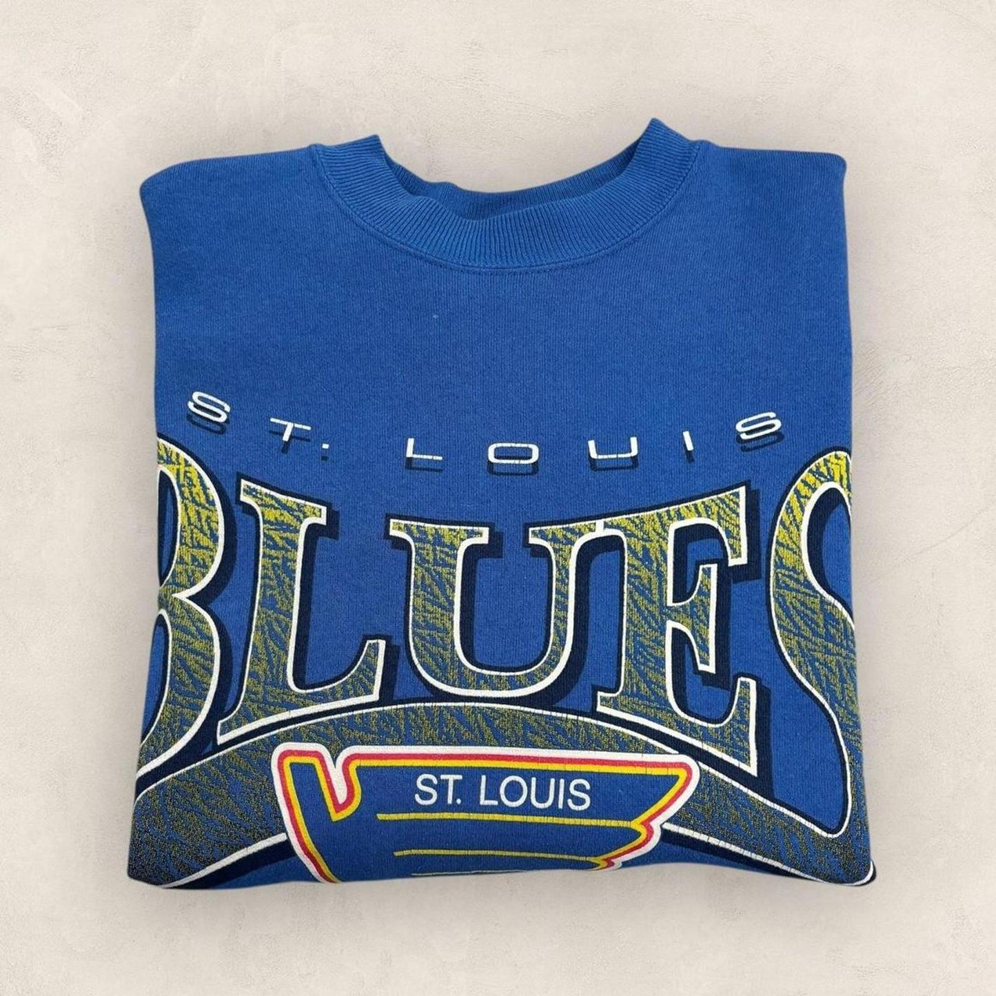 Vintage 90s USA St Louis Blues NHL ice hockey graphic sweatshirt