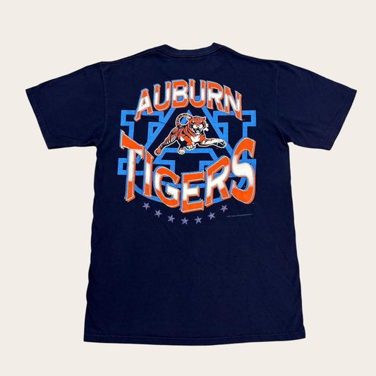 Vintage 90s Auburn Tigers Alabama university varsity American Football t-shirt