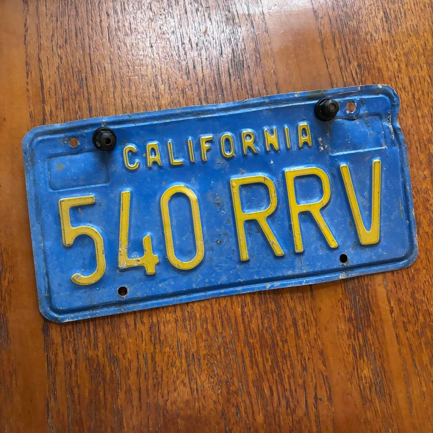 Vintage 70s USA California American license plate