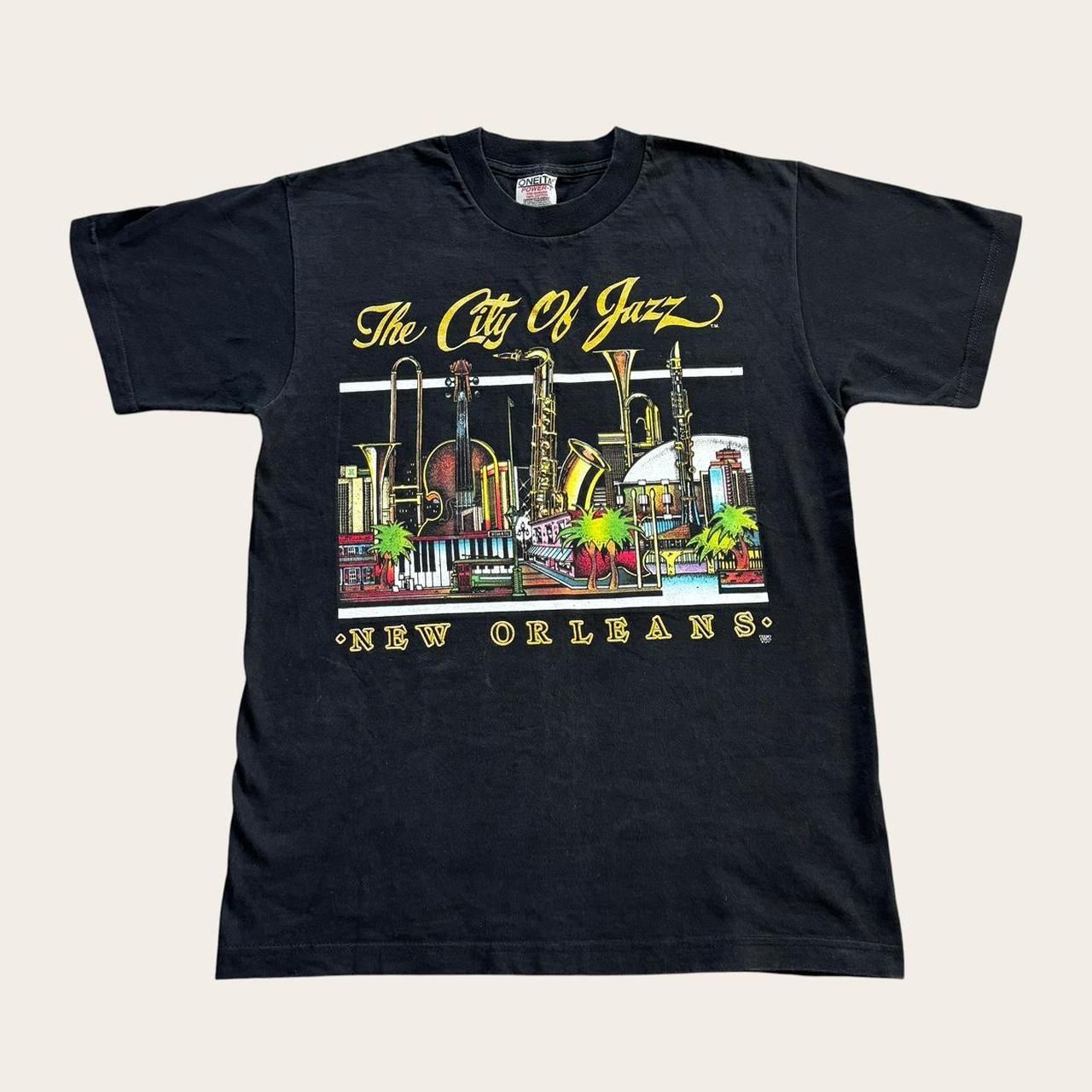 Vintage Y2K New Orleans the city of jazz Louisiana souvenir t-shirt