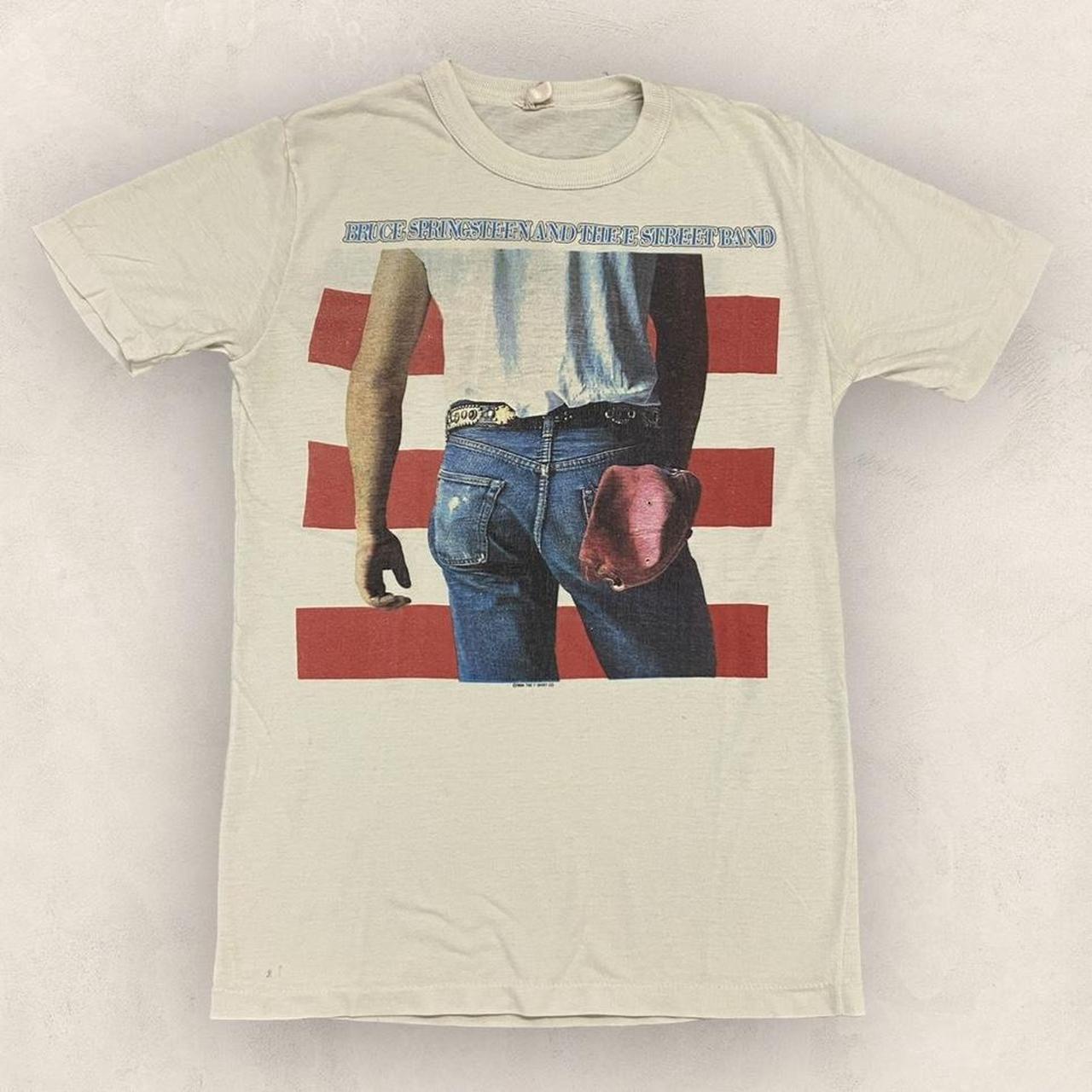 Vintage 80s USA Bruce Springsteen Born in the USA World Tour music band graphic t-shirt