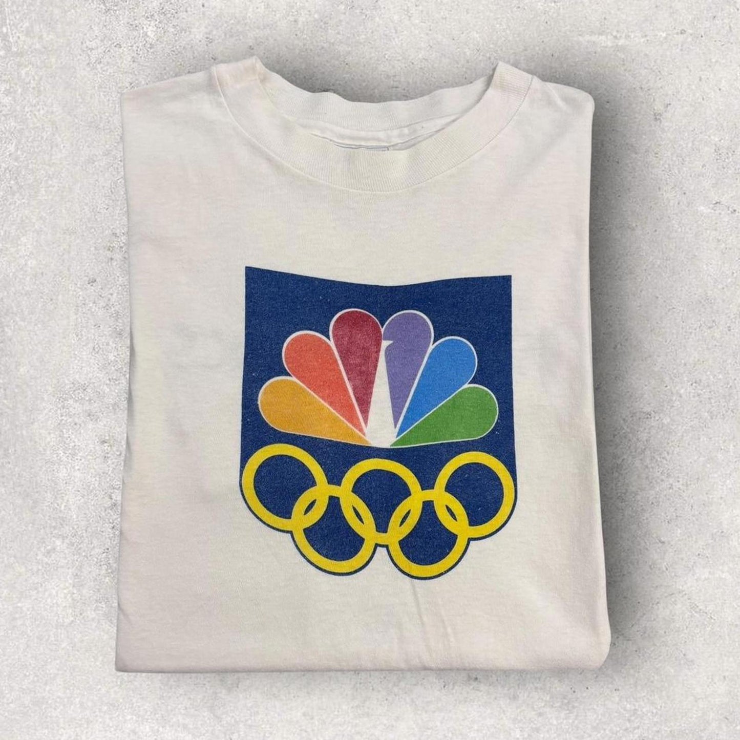Vintage 80s NBC Seoul Olympics 1988 summer games athletics South Korea t-shirt