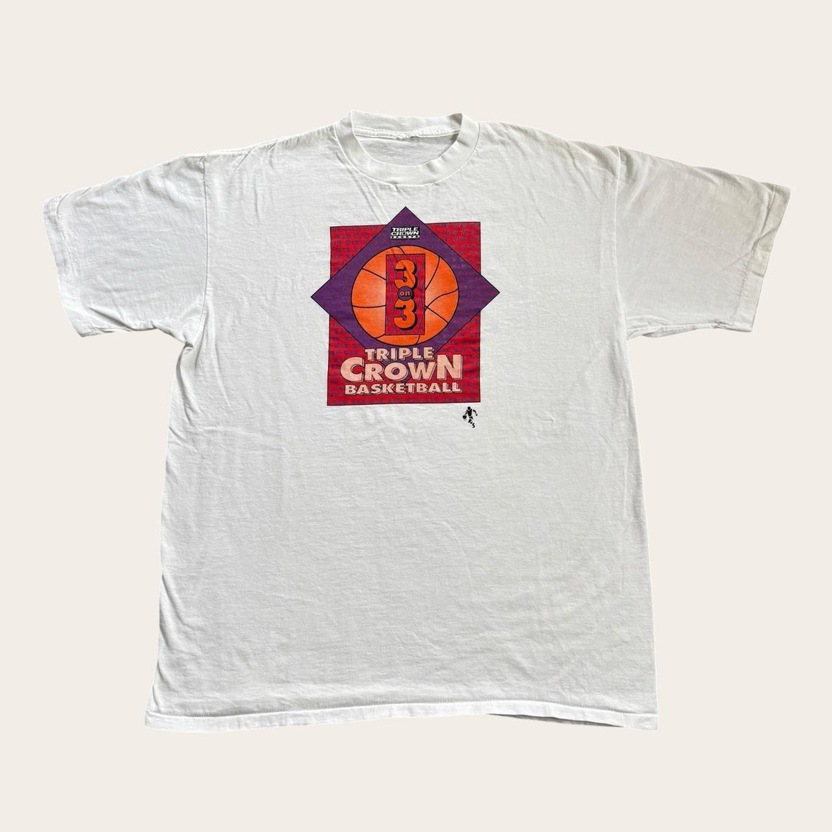 Vintage 90s USA triple crown basketball 3 on 3 tournament t-shirt