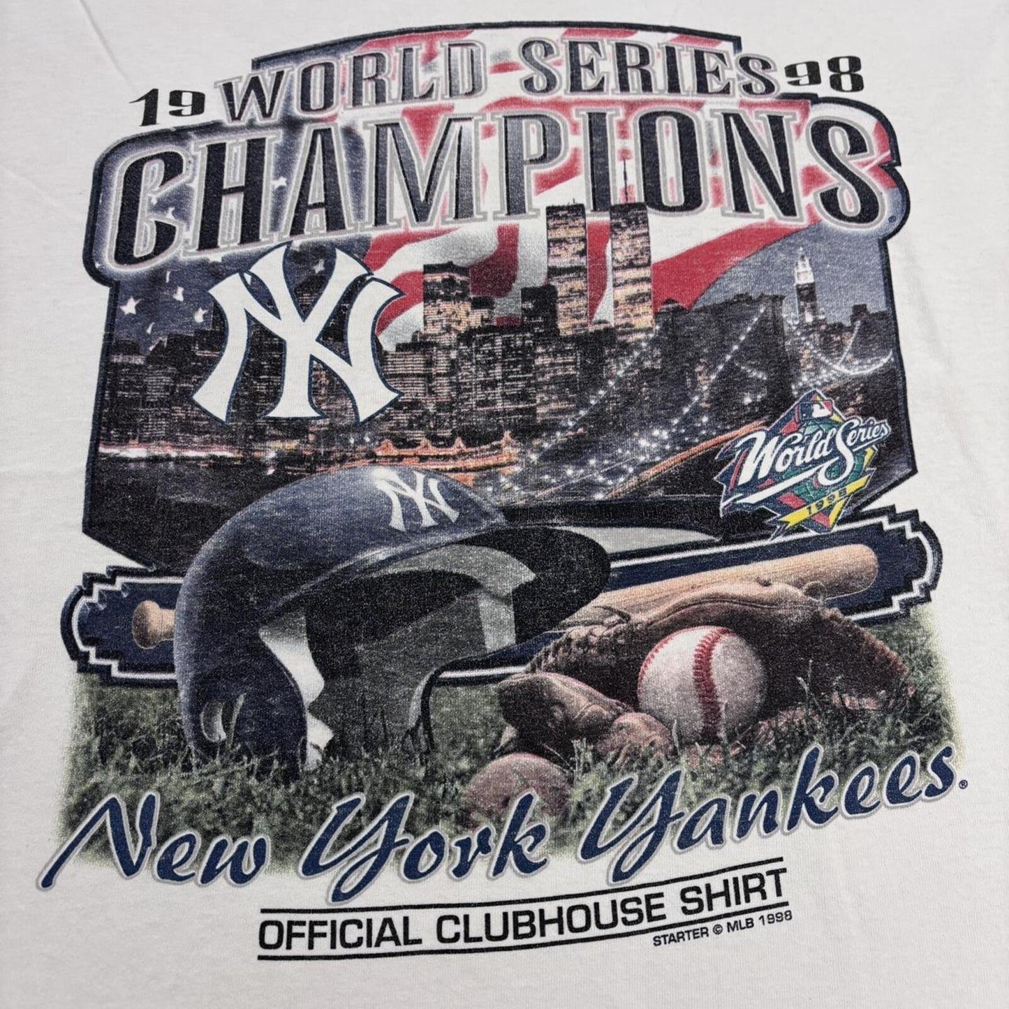 Vintage 90s USA New York Yankees World Series Champions MLB baseball t-shirt