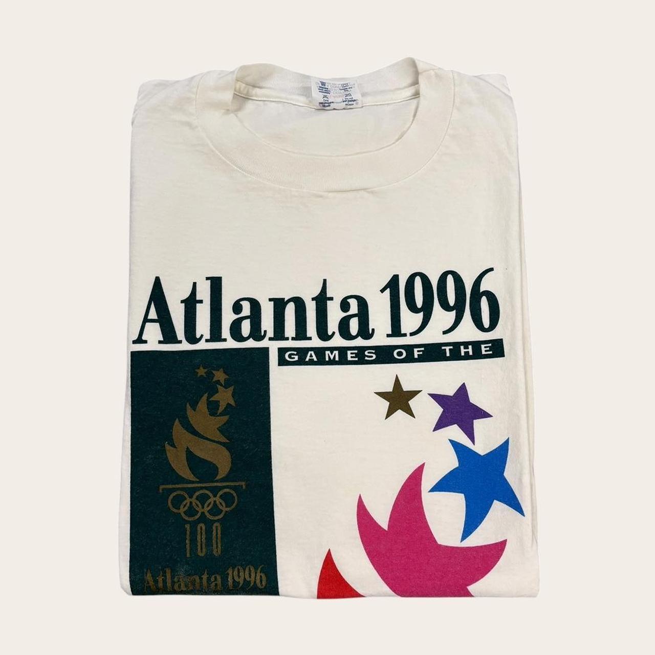 Vintage 90s USA Atlanta Olympics summer games athletics graphic t-shirt