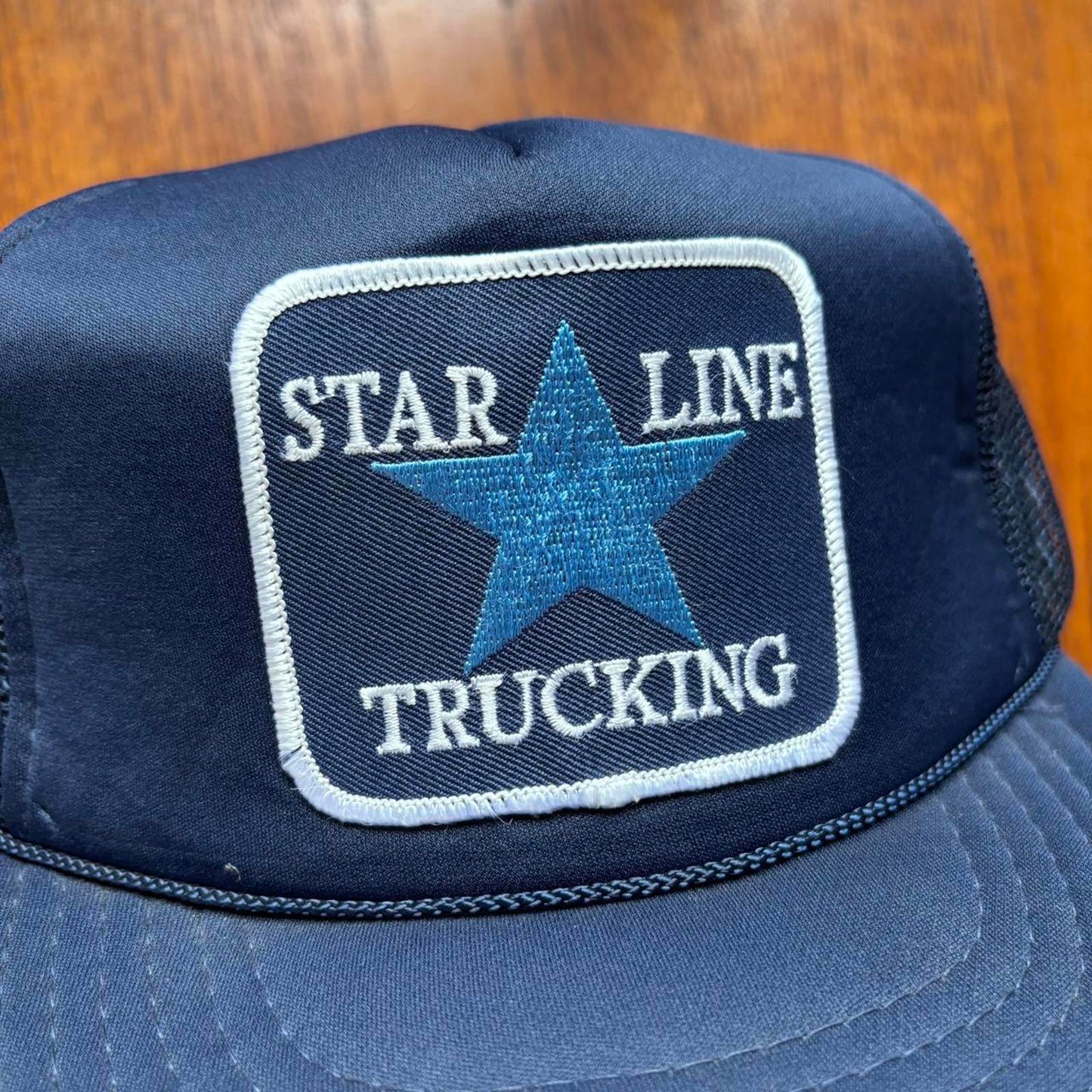 Vintage 90s USA Star Line Trucking automobile motors workwear trucker cap