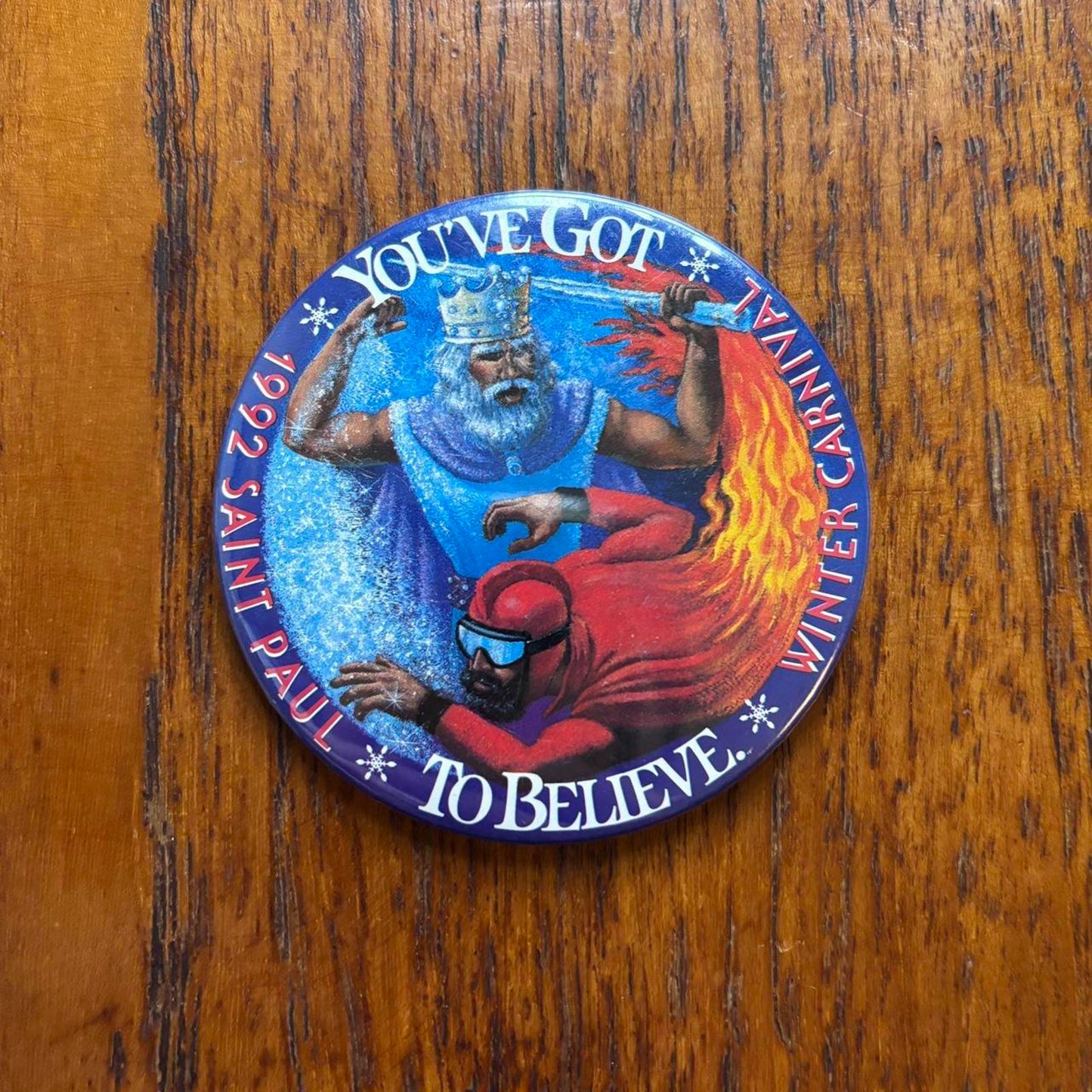 Vintage 90s USA Saint Paul winter Carnival Minnesota pin badge