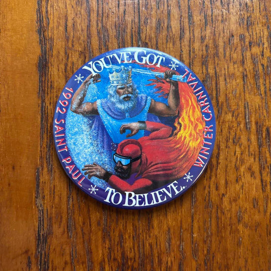 Vintage 90s USA Saint Paul winter Carnival Minnesota pin badge