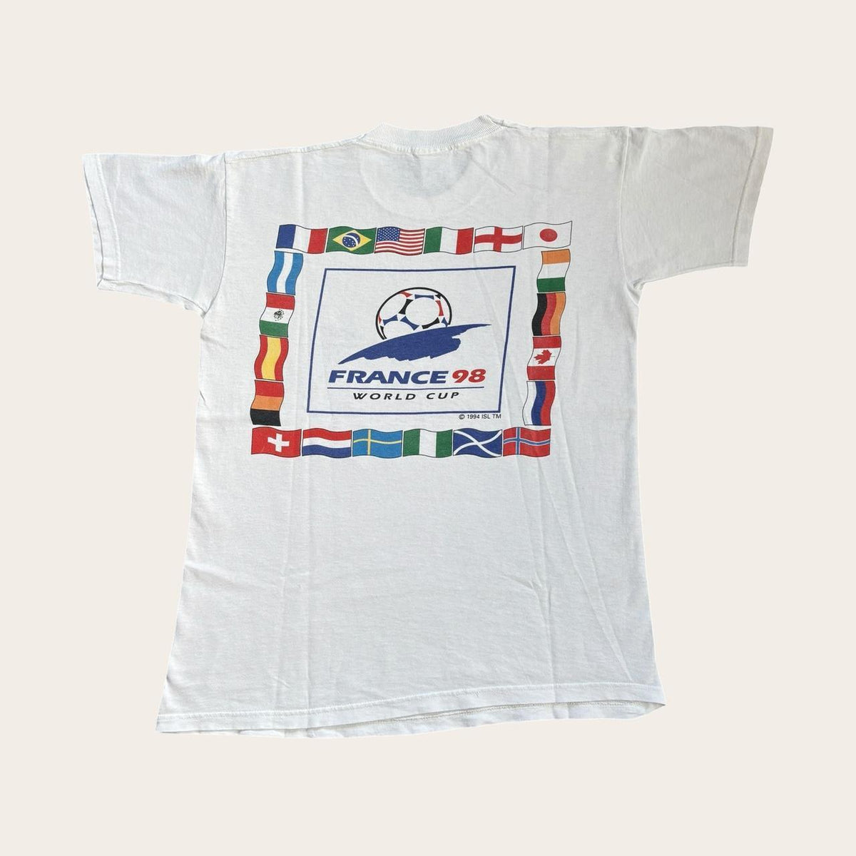 Vintage France 98 World Cup football tournament t-shirt