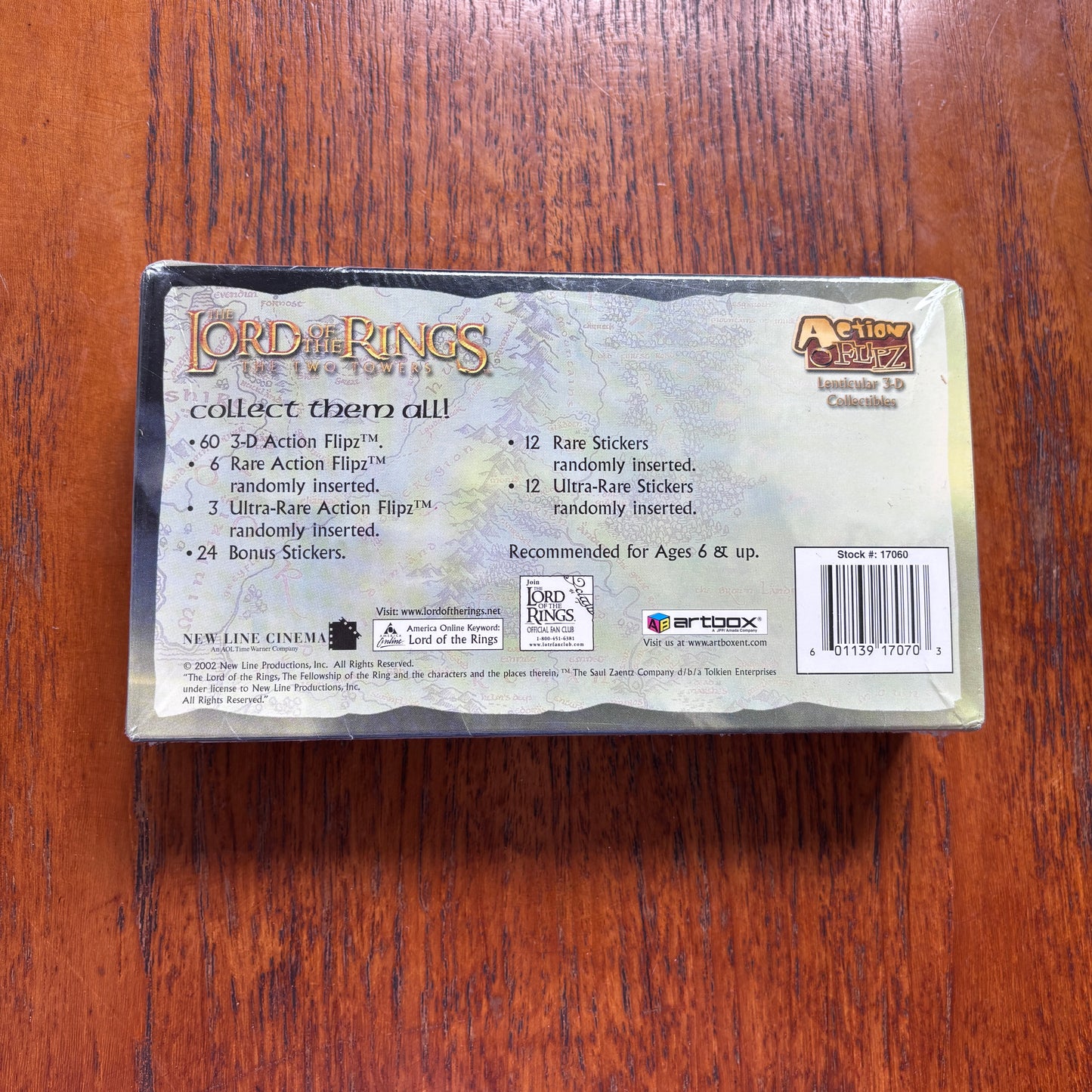 Vintage Lord of the Rings The Two Towers Trading Cards Sealed Box