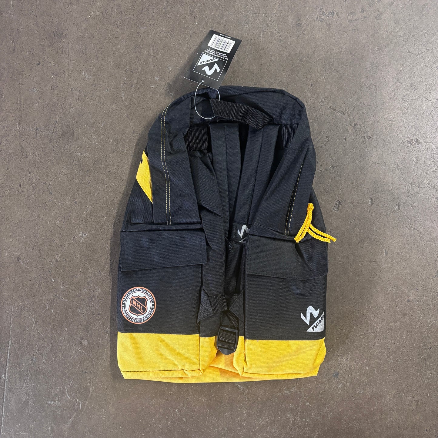 Vintage 90s USA Pittsburgh Penguins NHL Ice Hockey Backpack (Deadstock)