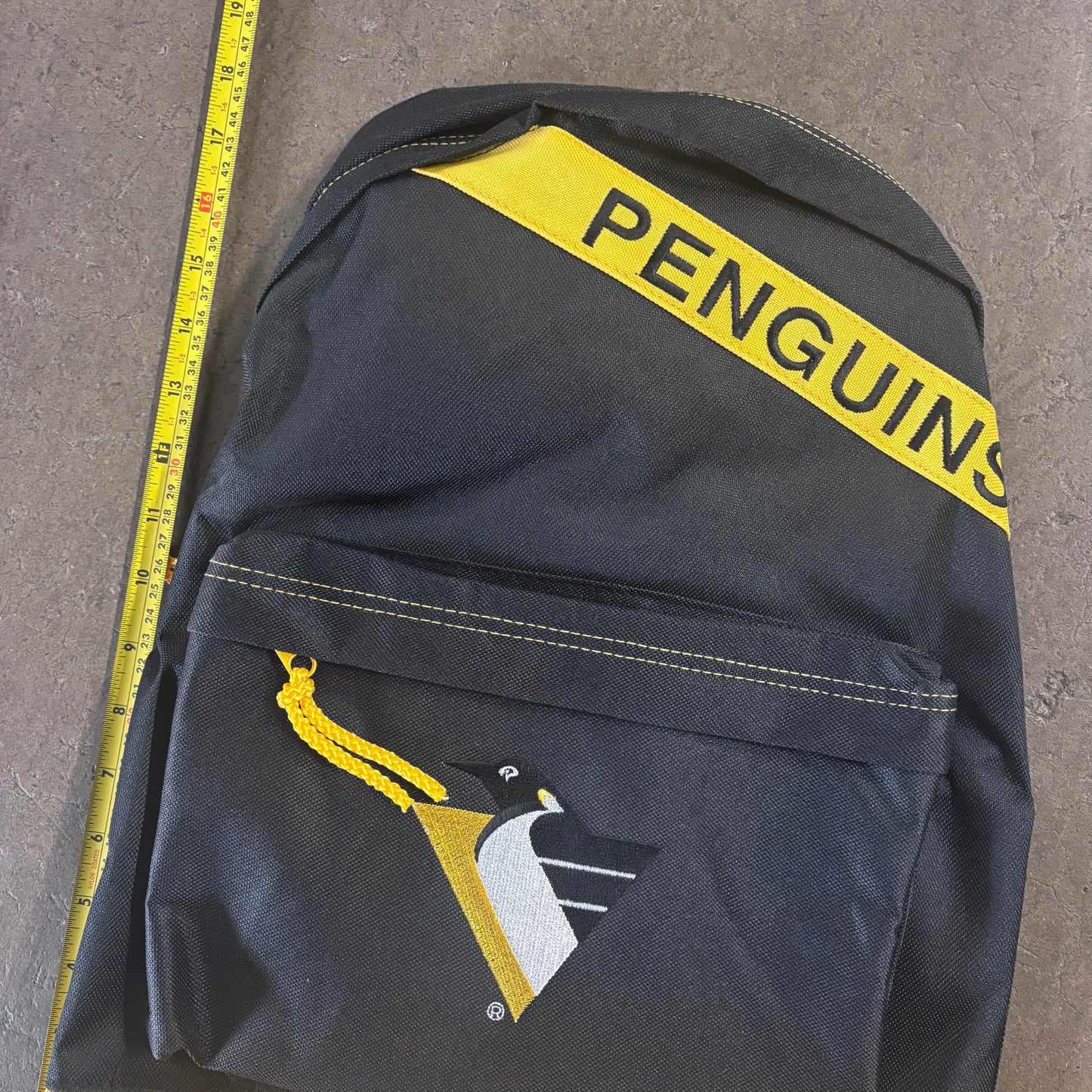 Vintage 90s USA Pittsburgh Penguins NHL Ice Hockey Backpack (Deadstock)