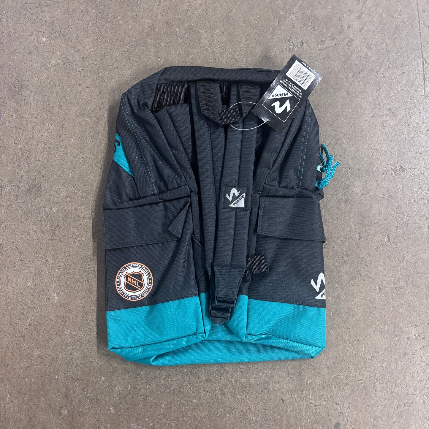 Vintage 90s USA Anaheim Mighty Ducks NHL Ice Hockey Backpack (Deadstock)