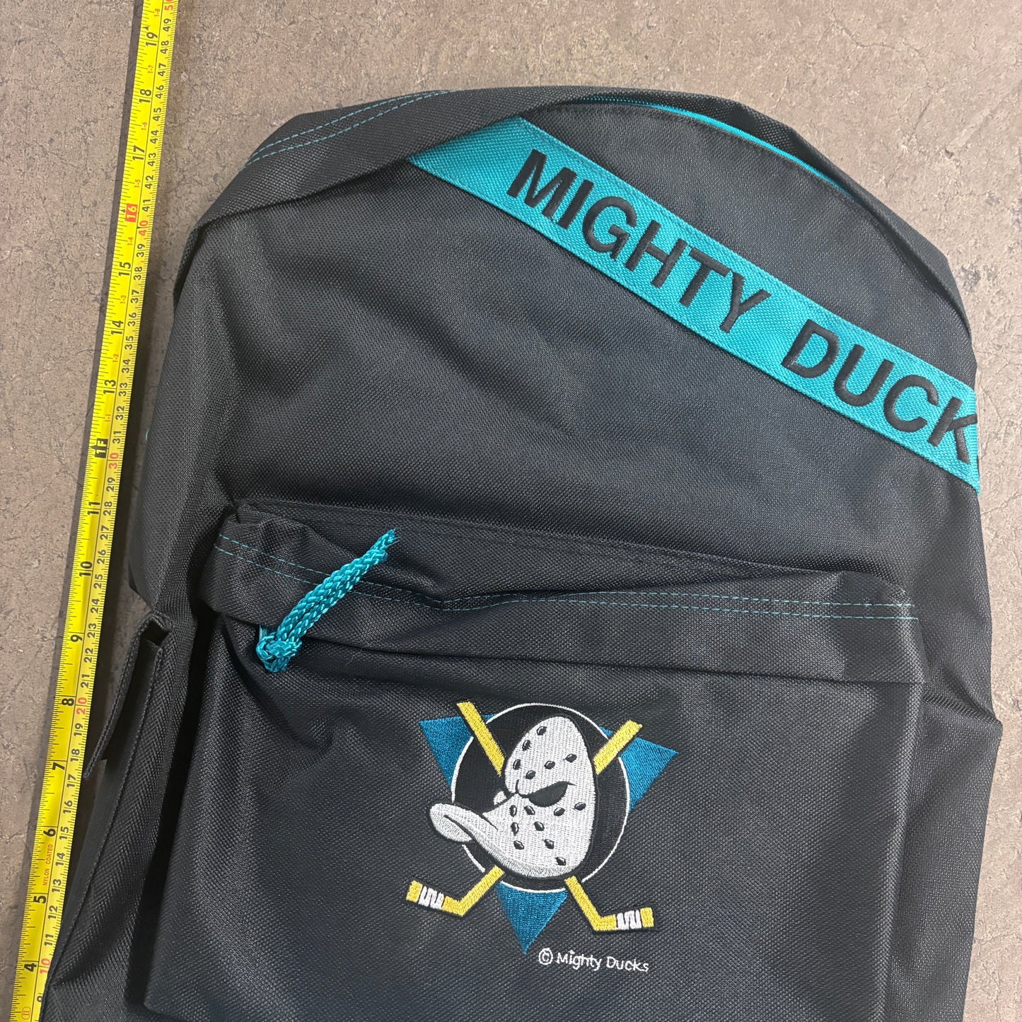 Vintage 90s USA Anaheim Mighty Ducks NHL Ice Hockey Backpack (Deadstock)