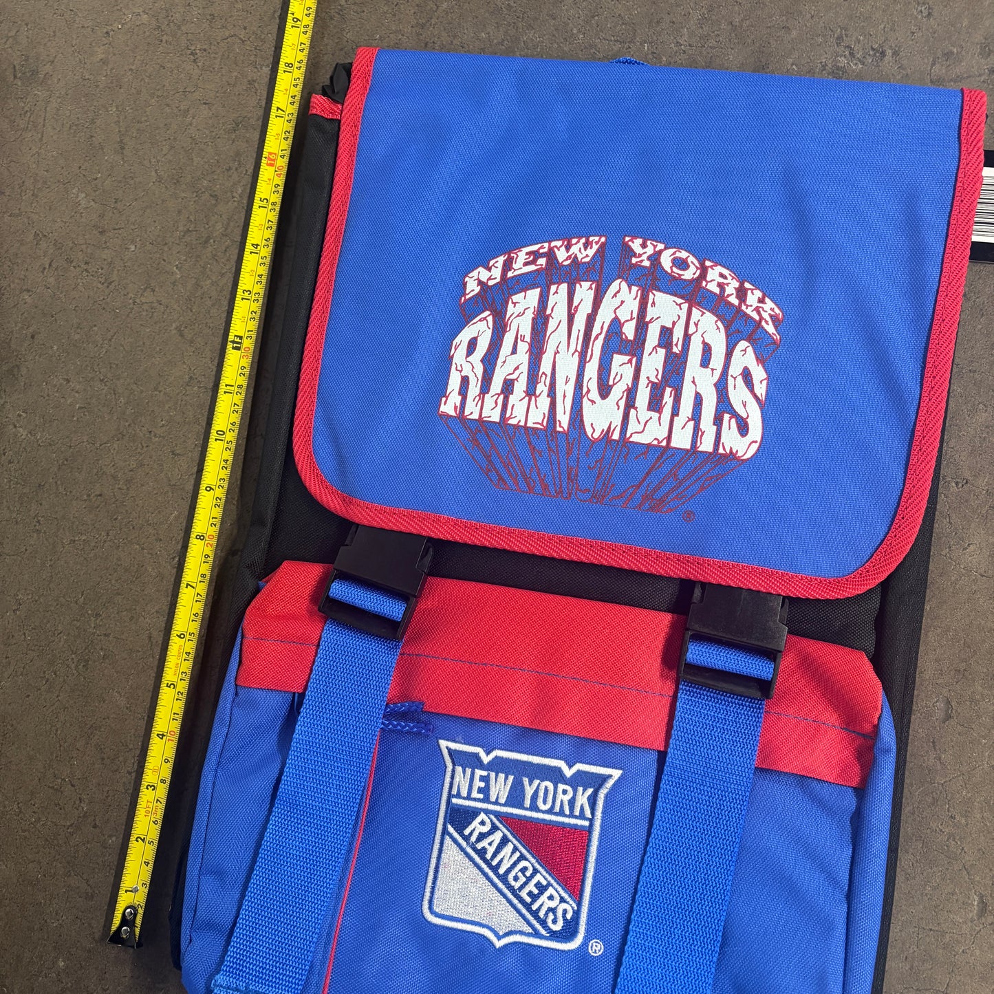 Vintage 90s USA New York Rangers NHL Ice Hockey Backpack (Deadstock)