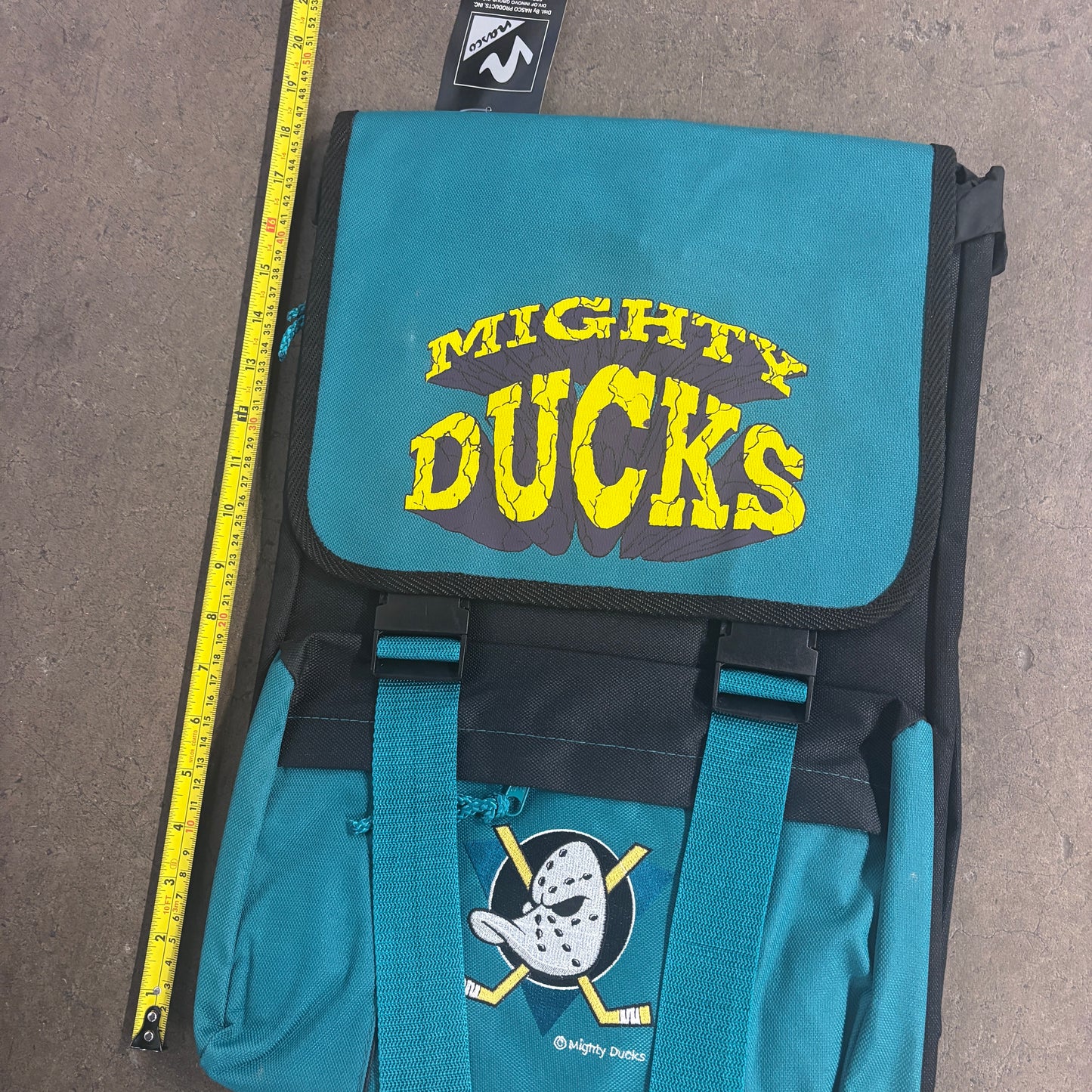 Vintage 90s USA Anaheim Mighty Ducks NHL Ice Hockey Backpack (Deadstock)